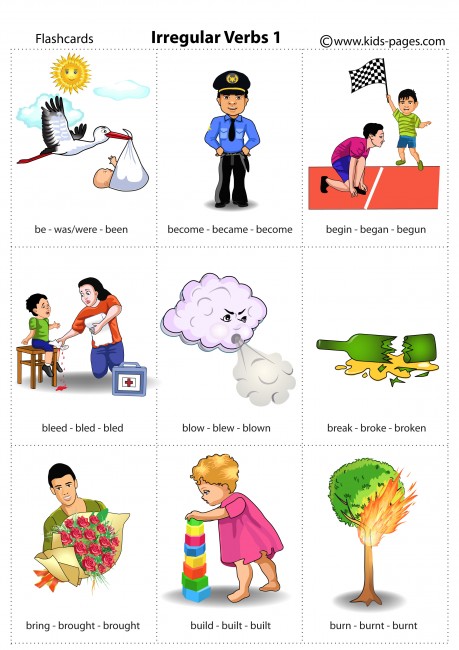 Irregular Verbs 1 flashcard